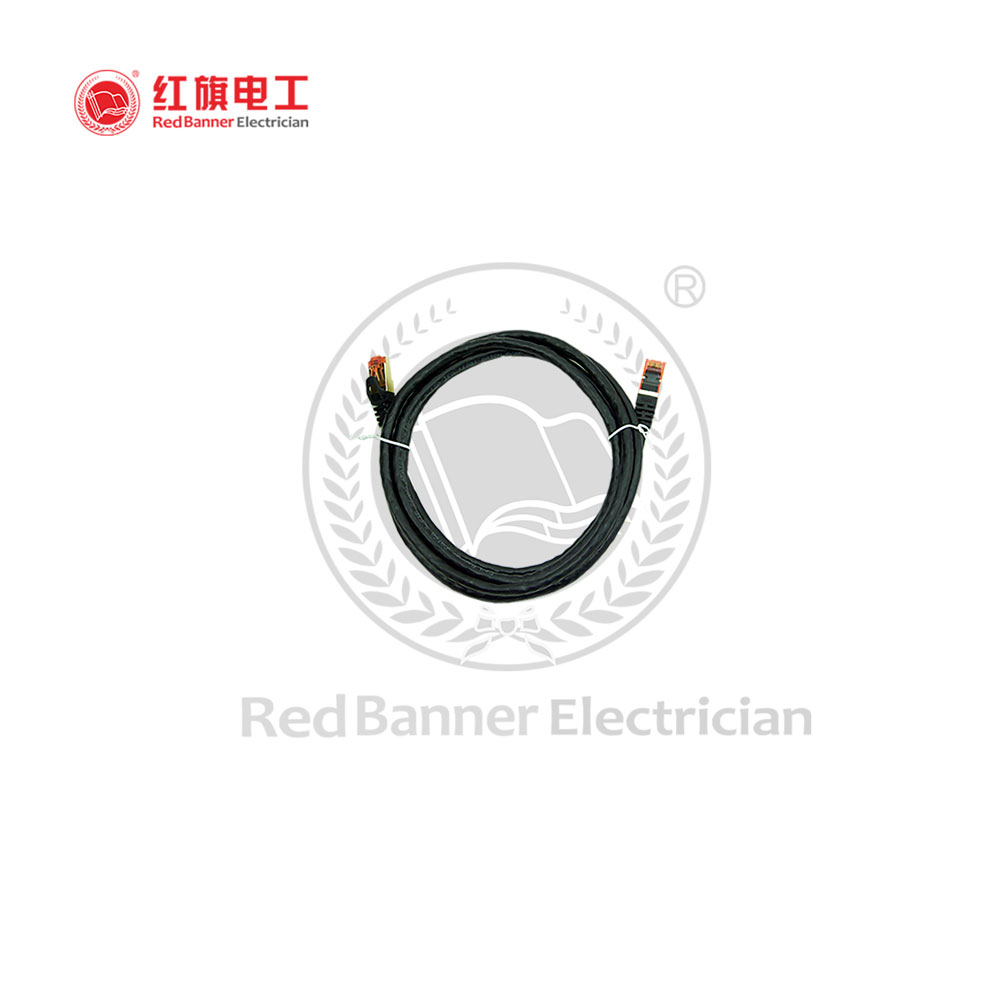 Cat. 6 Patch cord,TX_SFUTP_CAT6a,Cat 6a,Network Cable,Red Banner Electrician
