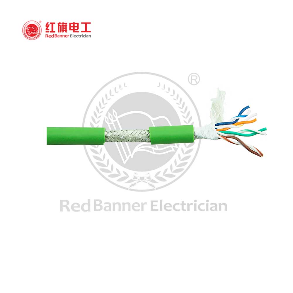 KTR-High Flexible Cat. 5e Cable,KTR_SFTP_CAT5e,Flexible Cable,Drag Chain Cable,Robot Cable,Twisted Pair,Network Cable,Cat 5e,Flexible Network Cable,Red Banner Electrician