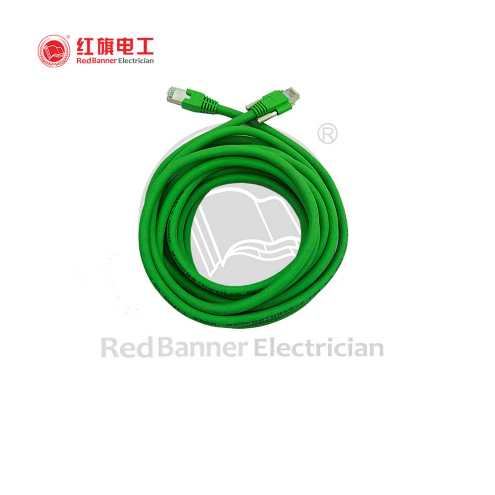 KTR-High Flexible Cat. 5e Patch cord,KTR_SFTP_CAT5e_Conn,Flexible Cable,Drag Chain Cable,Robot Cable,Twisted Pair,Network Cable,Cat 5e,Flexible Network Cable,Red Banner Electrician