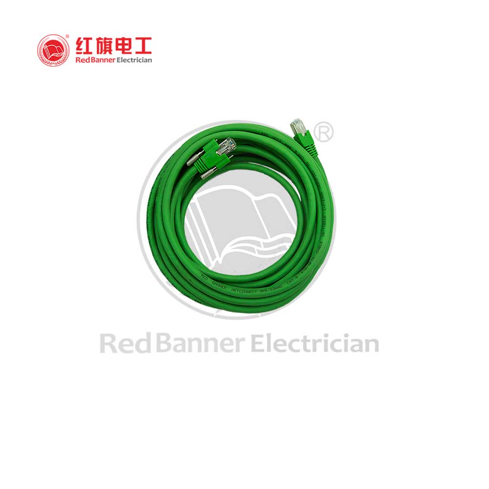 KTR-High Flexible Cat. 6 Patch cord,KTR_SFTP_CAT6a_Conn,Flexible Cable,Drag Chain Cable,Robot Cable,Twisted Pair,Network Cable,Cat 6a,Flexible Network Cable,Red Banner Electrician
