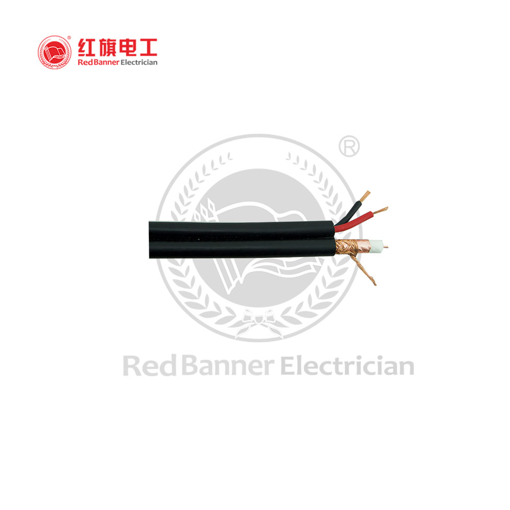 Coaxial+2C Composite Cable,RG59,RG6,RG174,Power Cable,CCTV,CCTV Cable,Red Banner Electrician