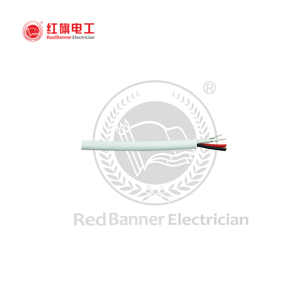 Coaxial+2C Composite Cable,SYV,75Ω,CCTV Cable,Power Cable,Red Banner Electrician
